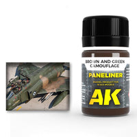 AK Interactive Paneliner for Brown and Green Camouflage 35ml Air Series AK2071 - Hobby Heaven
