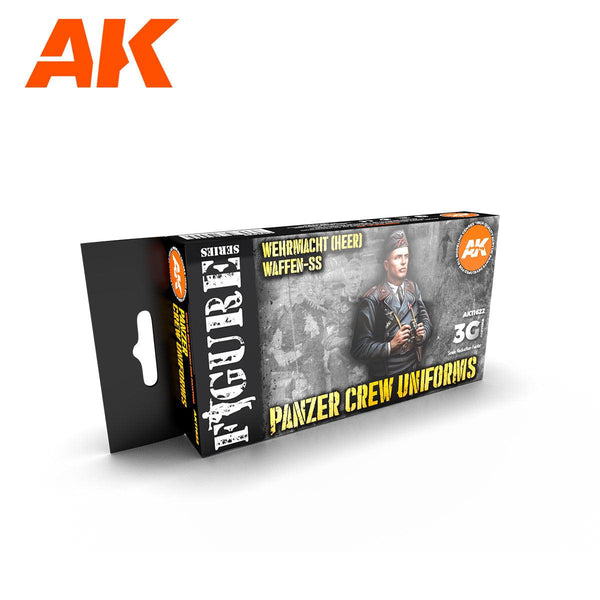 Ak Interactive Panzer Crew Black Uniforms Set 3g Figure Paint Set AK11622 - Hobby Heaven