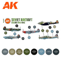 AK Interactive Soviet Aircraft Colors 1941-1945 SET 3G AK11741 - Hobby Heaven
