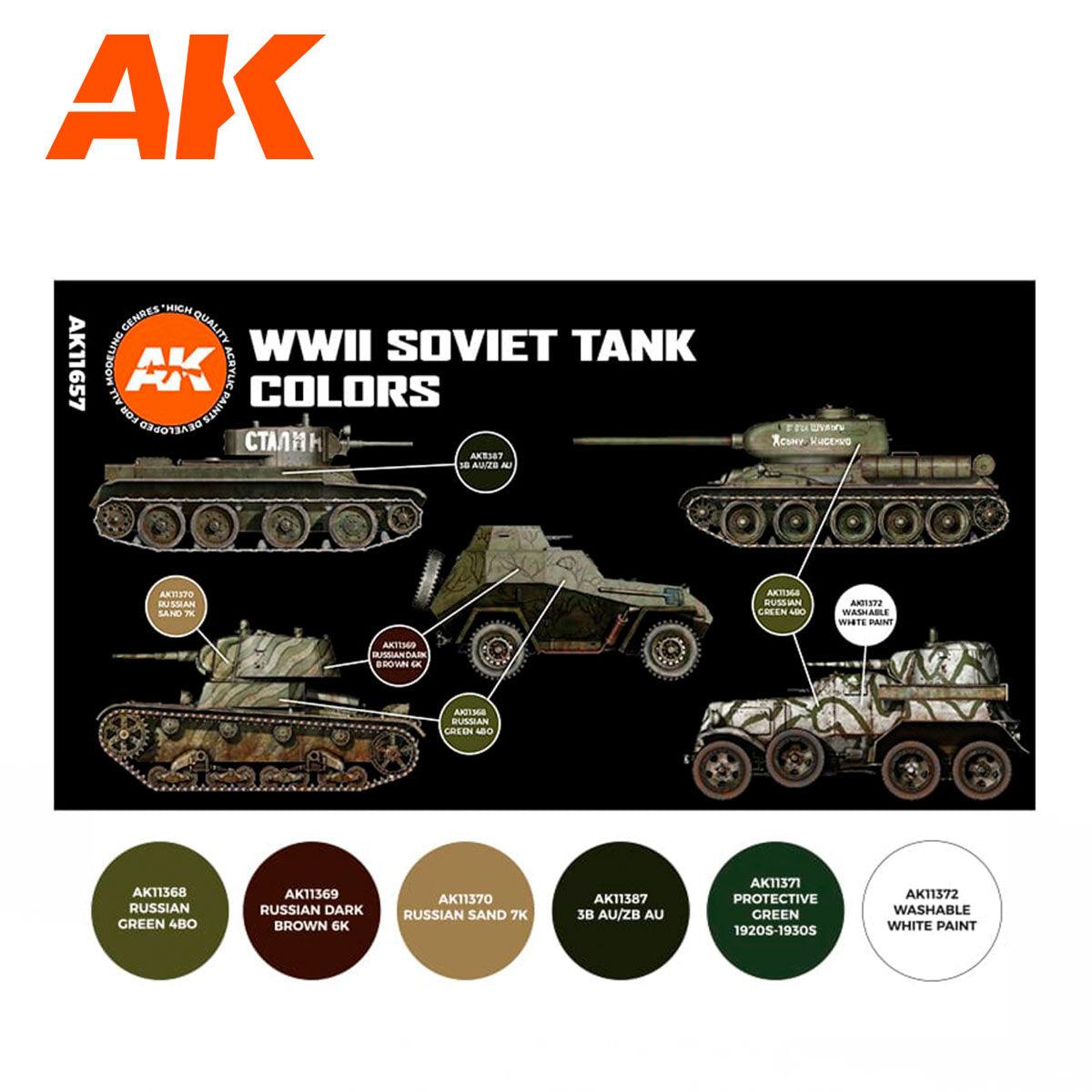 AK Interactive Soviet Camouflages 3G Paints Set AFV AK11657 - Hobby Heaven
