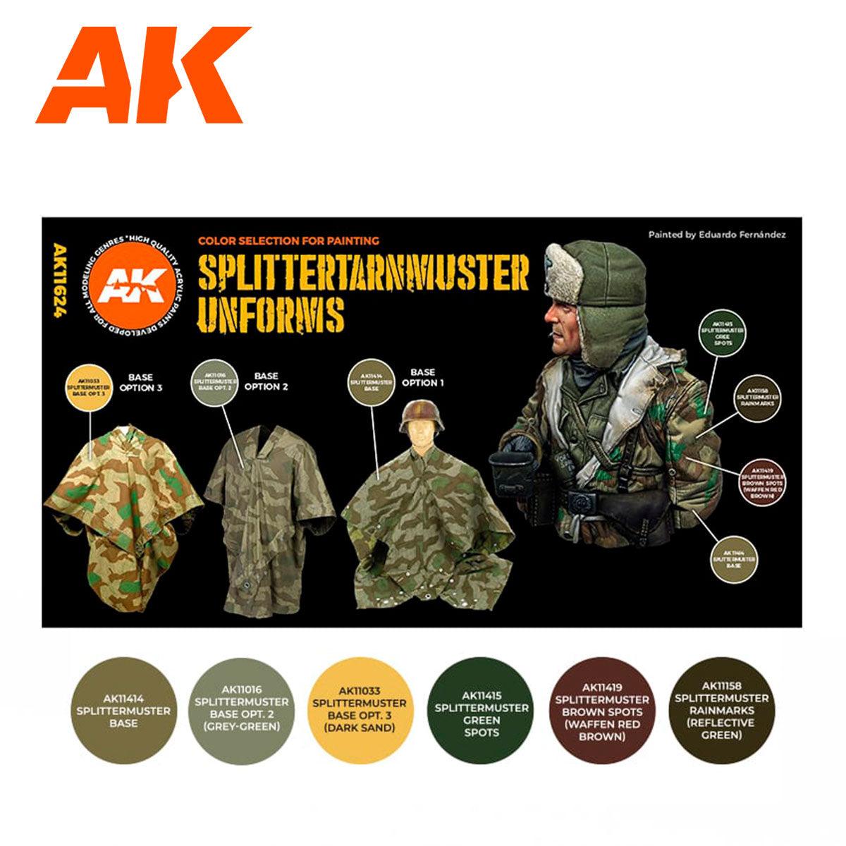 Ak Interactive Splittermuster Uniform 3g Figure Paint Set AK11624