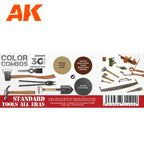 AK Interactive Standard Tools All Eras Combo 3G Paints Set AFV AK11670 - Hobby Heaven