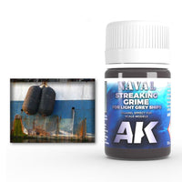 AK Interactive Streaking Grime For Light Grey Ships 35ml Ship Series AK305 - Hobby Heaven
