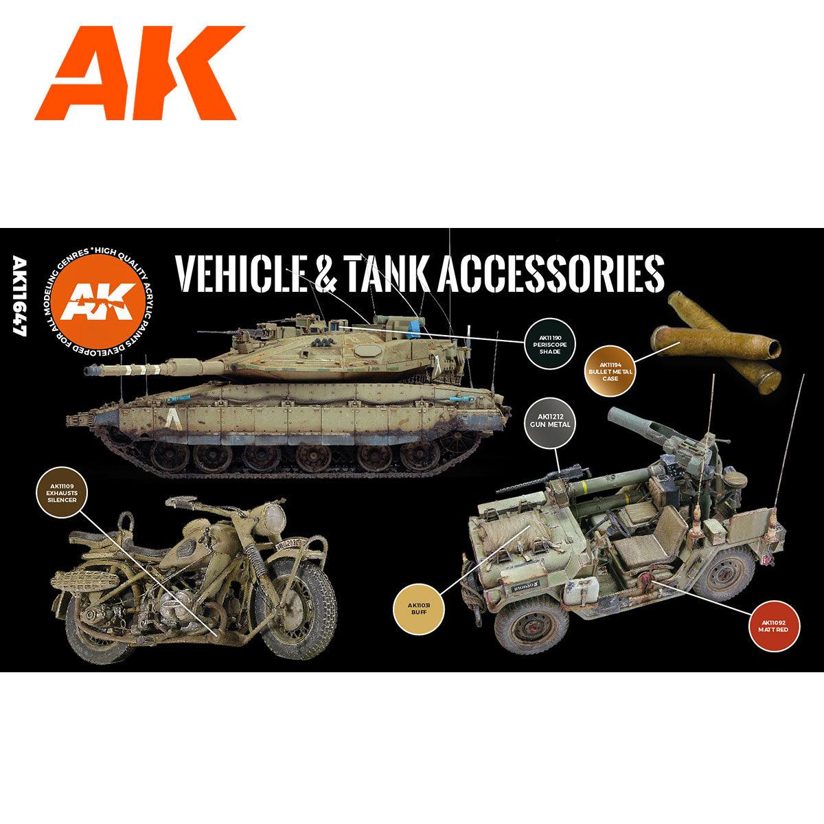 AK Interactive Tank Accesories 3G Paints Set AFV AK11647 - Hobby Heaven