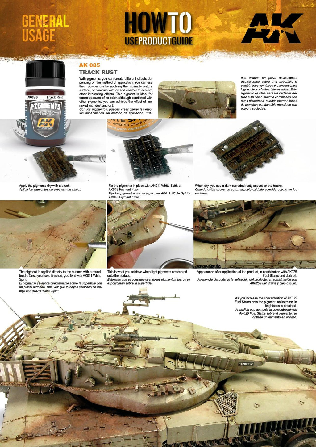 AK Interactive Track Rust Pigment 35ml AK085 - Hobby Heaven