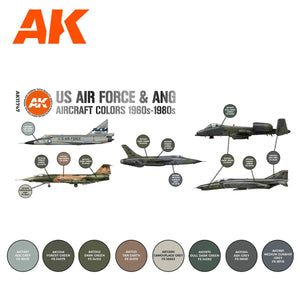 AK Interactive US Air Force & ANG Aircraft 1960s-1980s SET 3G AK11747 - Hobby Heaven