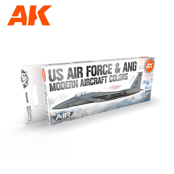 AK Interactive US Air Force & ANG Modern Aircraft Colors SET 3G AK11746 - Hobby Heaven