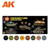 AK Interactive Us.Army & Usmc Camouflage Colors 3G Paints Set AFV AK11668 - Hobby Heaven
