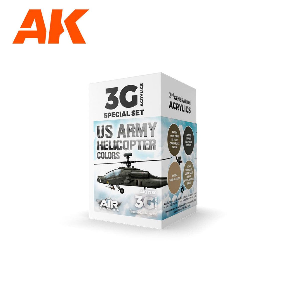AK Interactive US Army Helicopter Colors SET 3G AK11750 - Hobby Heaven