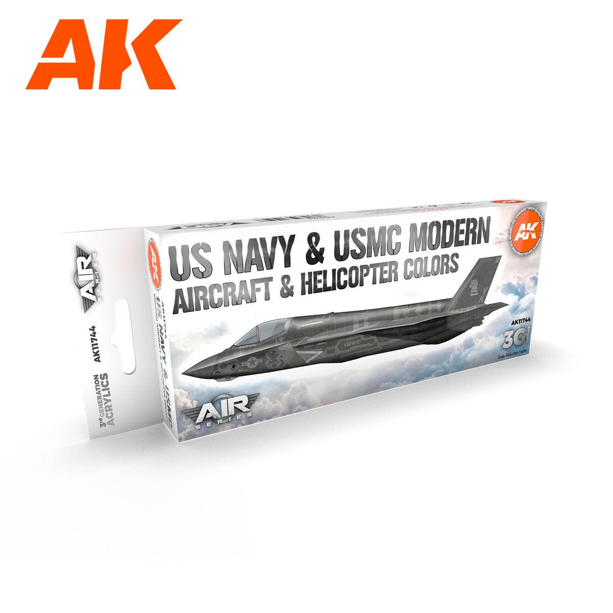 AK Interactive US Navy & USMC Modern Aircraft & Helicopter SET 3G AK11744 - Hobby Heaven
