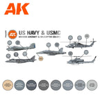 AK Interactive US Navy & USMC Modern Aircraft & Helicopter SET 3G AK11744 - Hobby Heaven