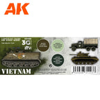 AK Interactive Vietnam Colors 3G Paints Set AFV AK11659 - Hobby Heaven