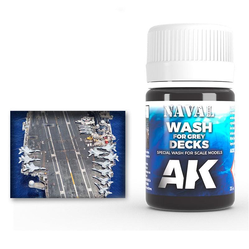 AK Interactive Wash For Grey Decks 35ml Ship Series AK302 - Hobby Heaven