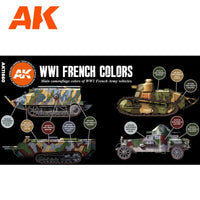 AK Interactive WWI French Colors 3G Paints Set AFV AK11659 - Hobby Heaven
