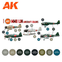 AK Interactive WWII IJN Aircraft Colors SET 3G AK11737 - Hobby Heaven
