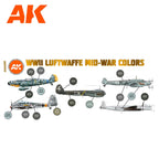 AK Interactive WWII Luftwaffe Mid-War Colors SET 3G AK11717 - Hobby Heaven
