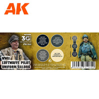 AK Interactive WWII Luftwaffe Uniform Colors 3g Air Paint Set AK11690 - Hobby Heaven
