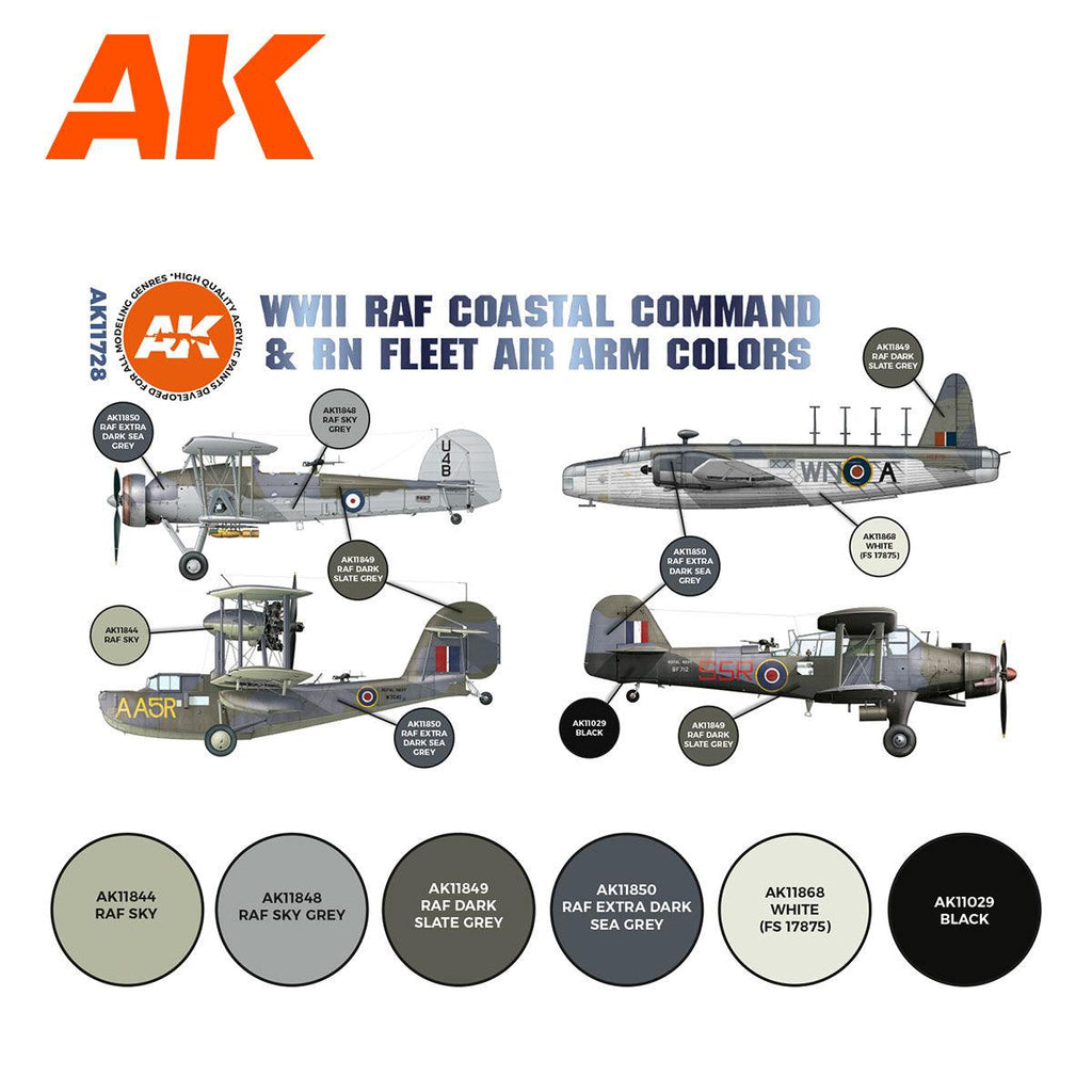 AK Interactive WWII RAF Coastal Command & RN Fleet Air Arm SET 3G AK11728 - Hobby Heaven