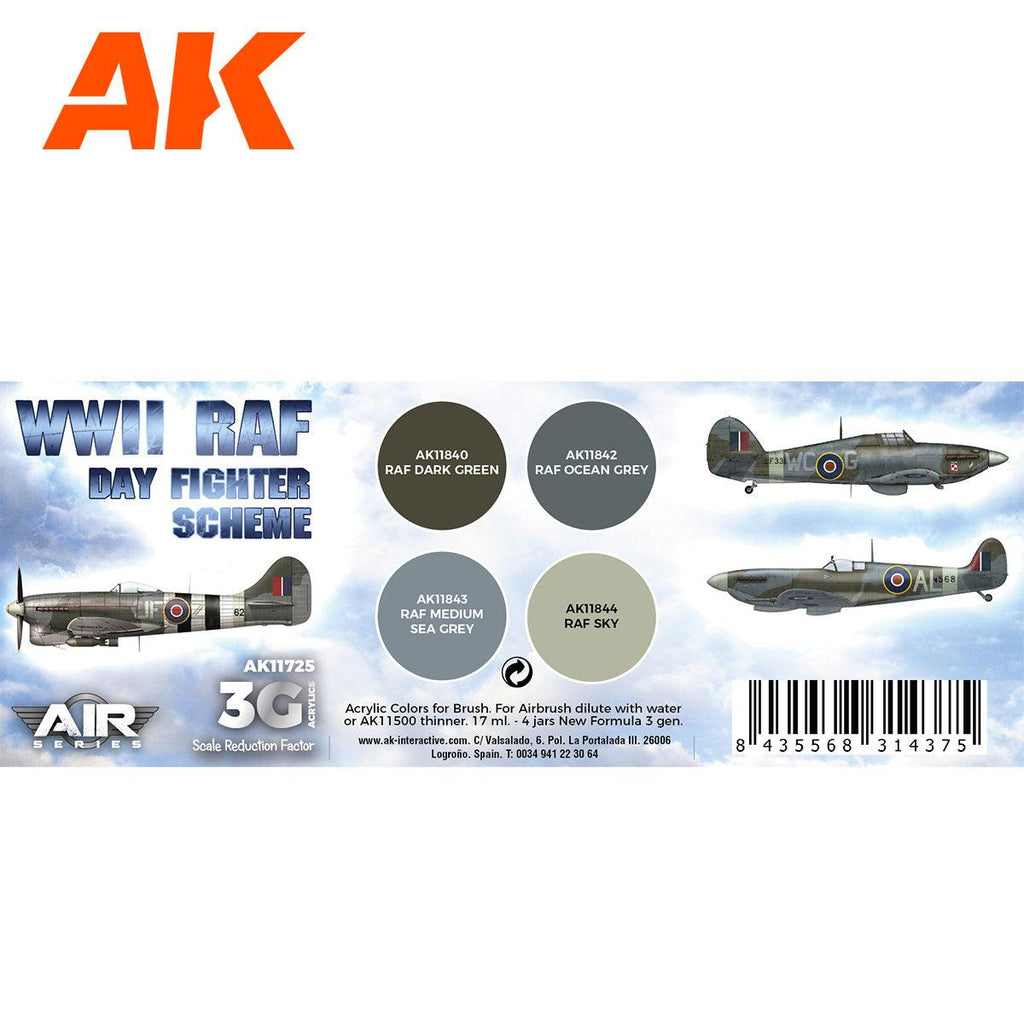 AK Interactive WWII RAF Day Fighter Scheme SET 3G AK11725 - Hobby Heaven