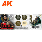 AK Interactive WWII US Uniform Colors 3g Air Paint Set AK11691 - Hobby Heaven