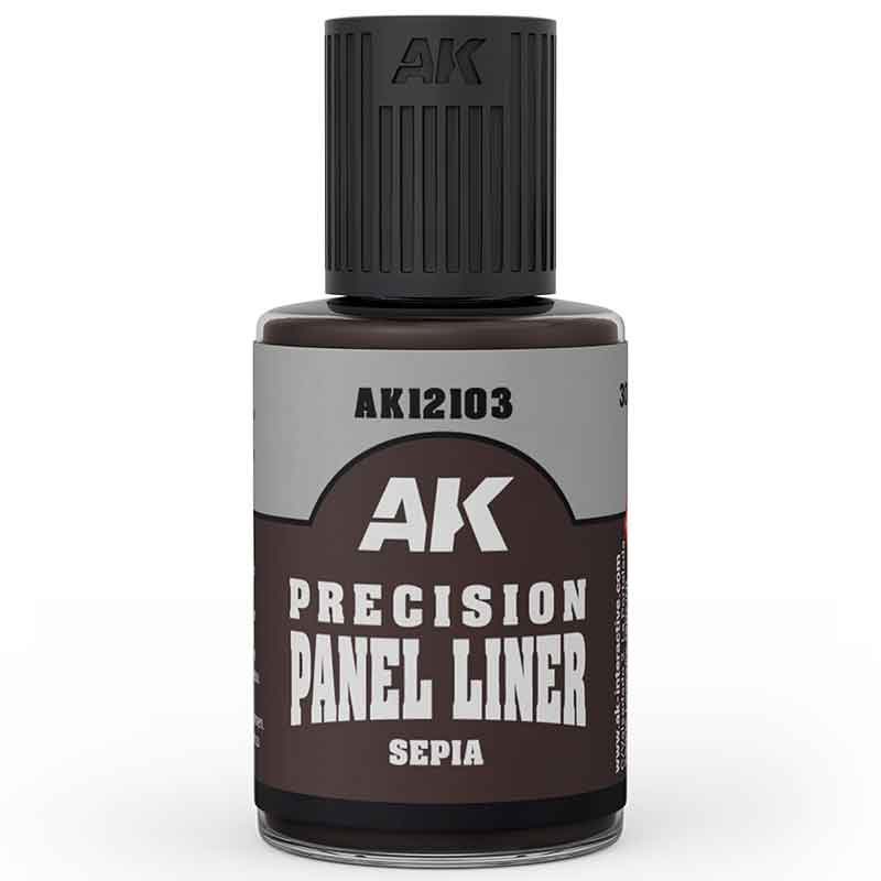 AK Interactive Paneliner 30ml | Precision Enamel Washes Range (AK12101–AK12107)