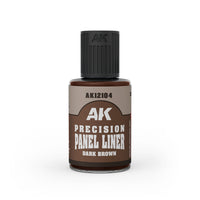 AK Interactive Paneliner 30ml | Precision Enamel Washes Range (AK12101–AK12107)
