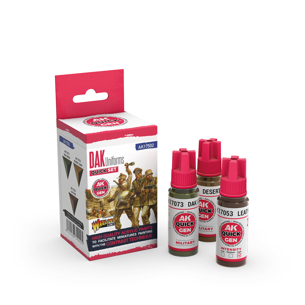 AK Interactive Quickgen Paint Sets 18ml | WWII, Fantasy, Skins & Metallics