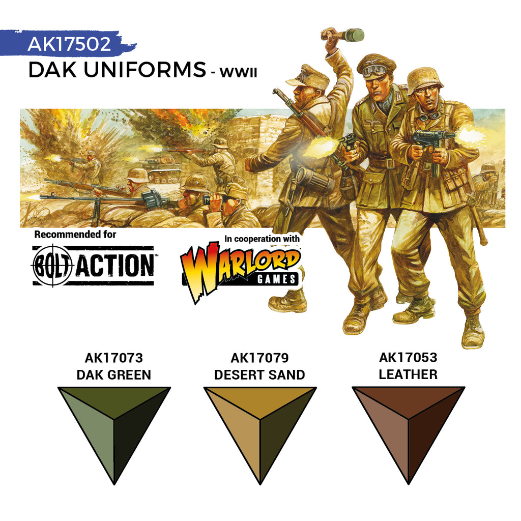 AK Interactive Quickgen Paint Sets 18ml | WWII, Fantasy, Skins & Metallics