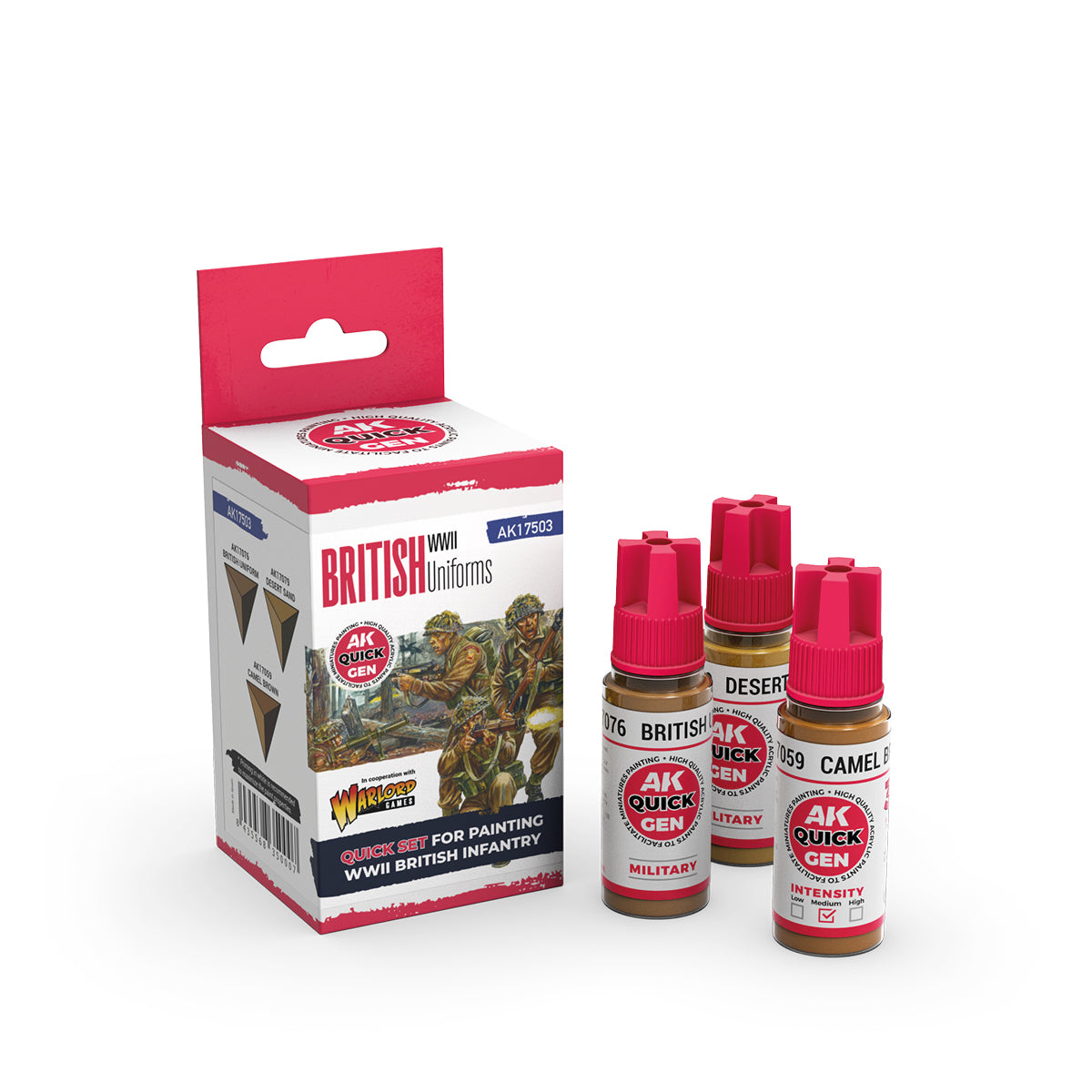 AK Interactive Quickgen Paint Sets 18ml | WWII, Fantasy, Skins & Metallics