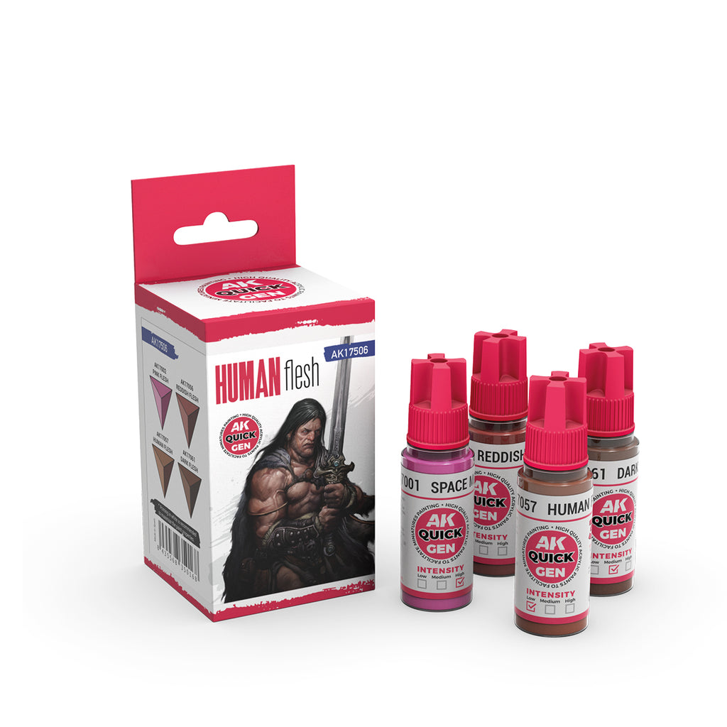 AK Interactive Quickgen Paint Sets 18ml | WWII, Fantasy, Skins & Metallics