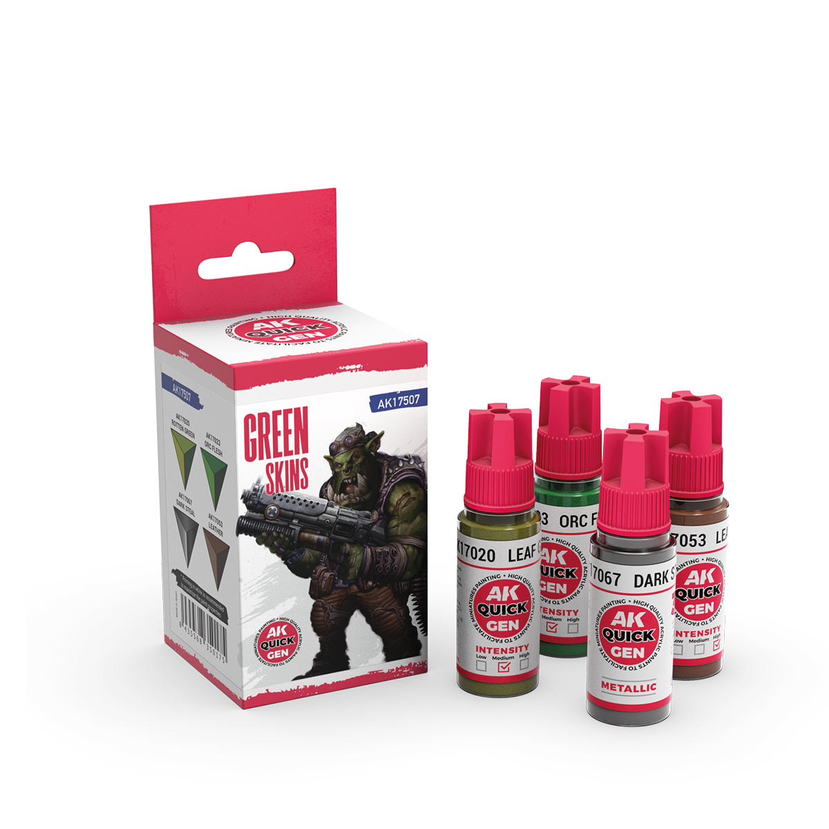 AK Interactive Quickgen Paint Sets 18ml | WWII, Fantasy, Skins & Metallics