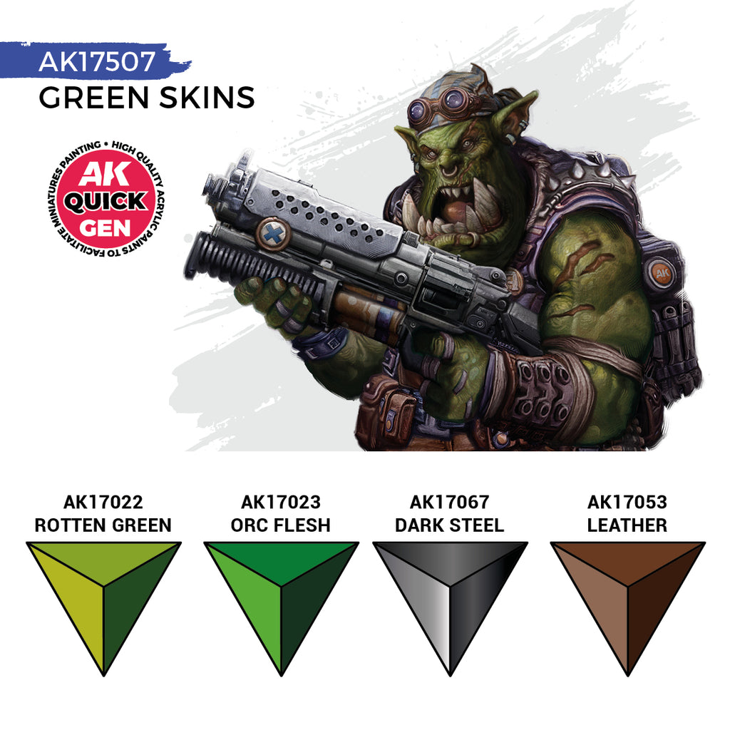AK Interactive Quickgen Paint Sets 18ml | WWII, Fantasy, Skins & Metallics