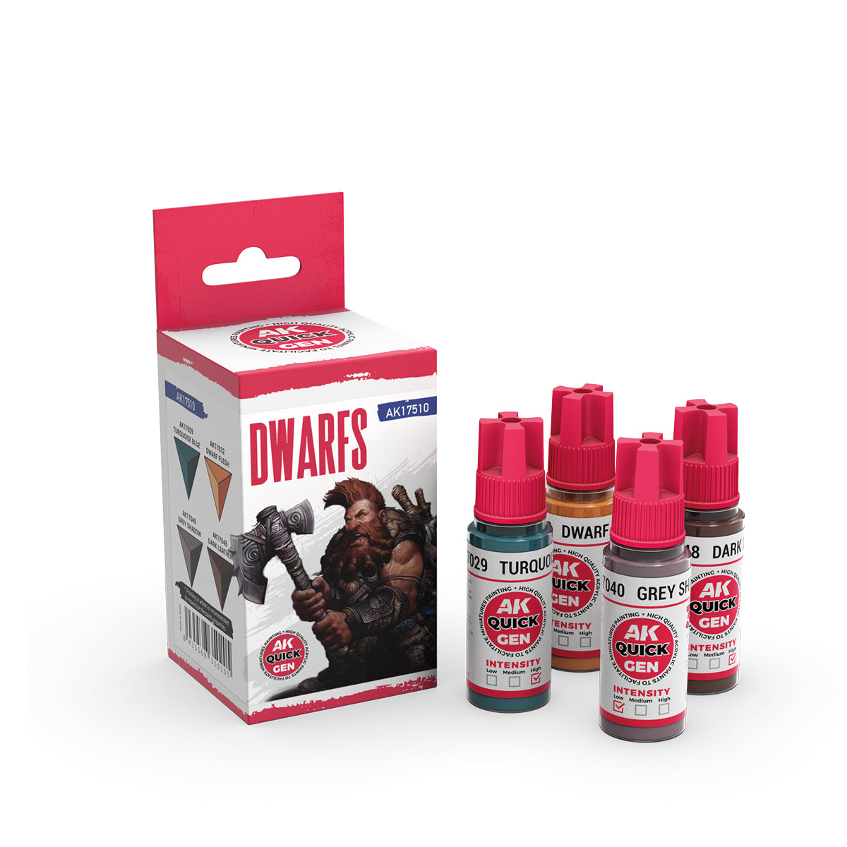 AK Interactive Quickgen Paint Sets 18ml | WWII, Fantasy, Skins & Metallics