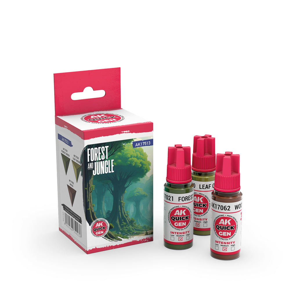 AK Interactive Quickgen Paint Sets 18ml | WWII, Fantasy, Skins & Metallics