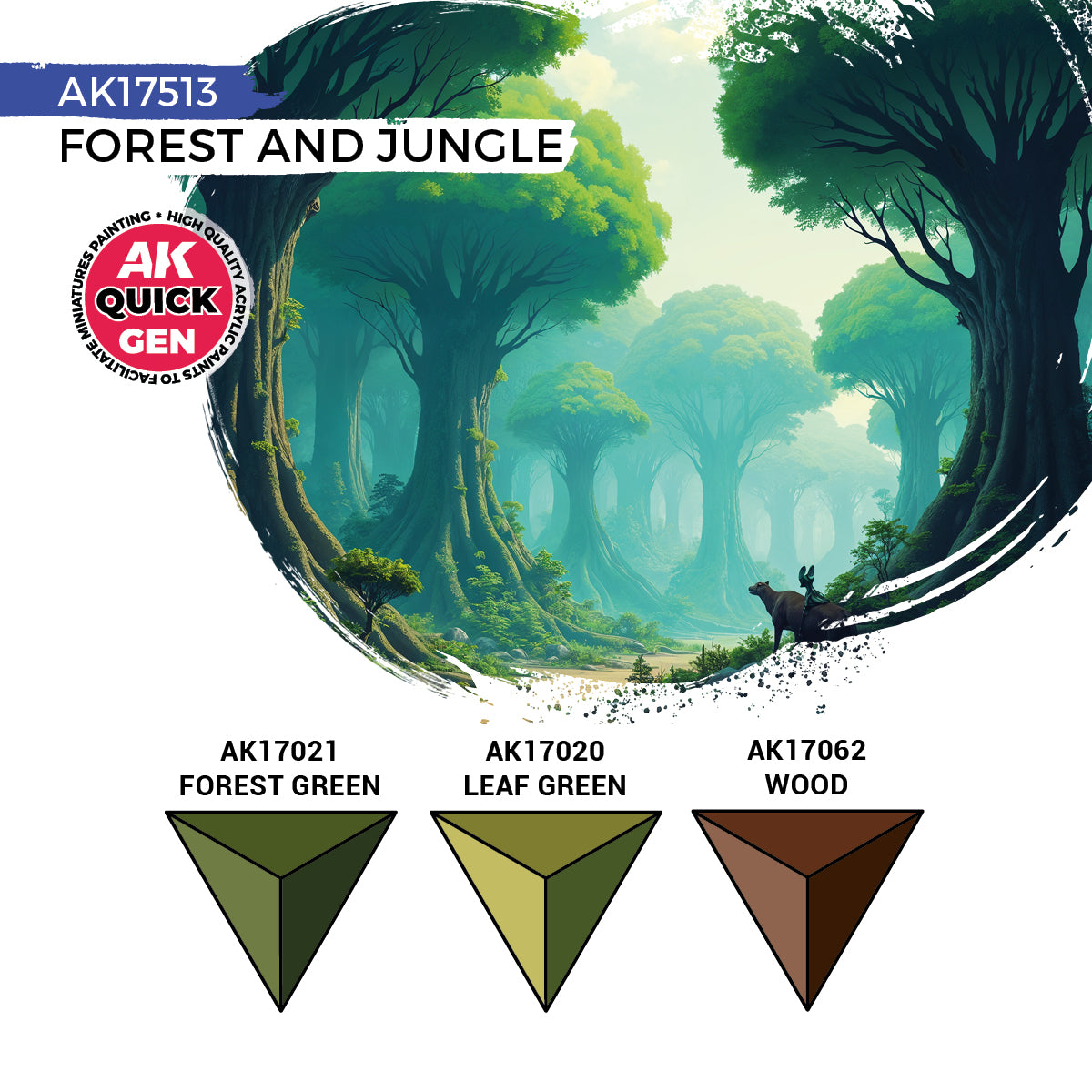 AK Interactive Quickgen Paint Sets 18ml | WWII, Fantasy, Skins & Metallics