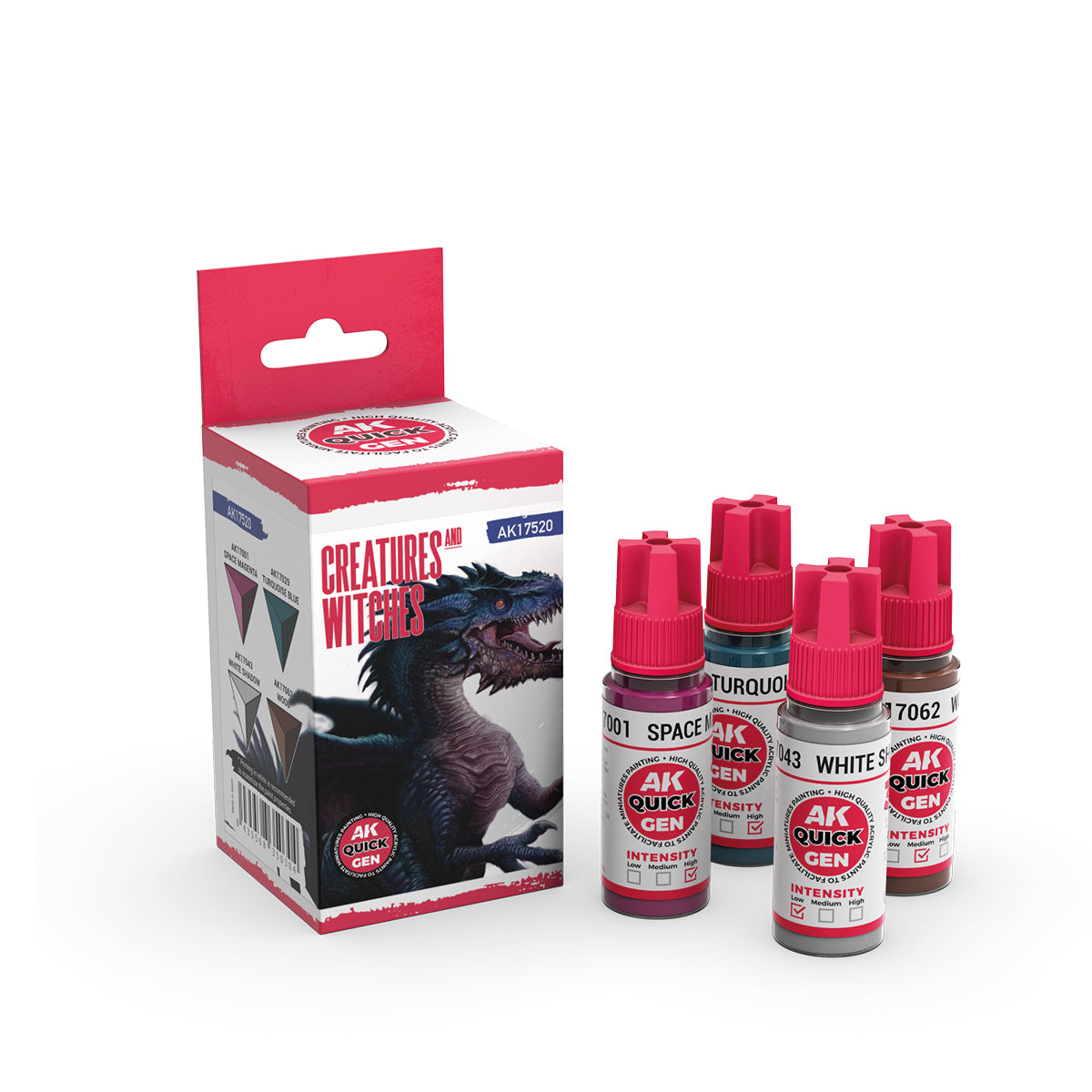 AK Interactive Quickgen Paint Sets 18ml | WWII, Fantasy, Skins & Metallics