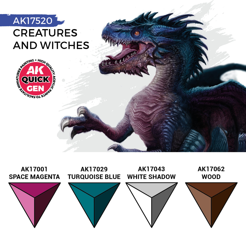 AK Interactive Quickgen Paint Sets 18ml | WWII, Fantasy, Skins & Metallics