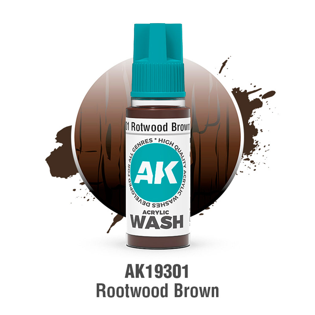 AK Interactive Acrylic Washes – Single Colours Range