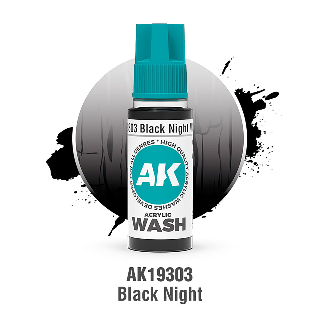 AK Interactive Acrylic Washes – Single Colours Range