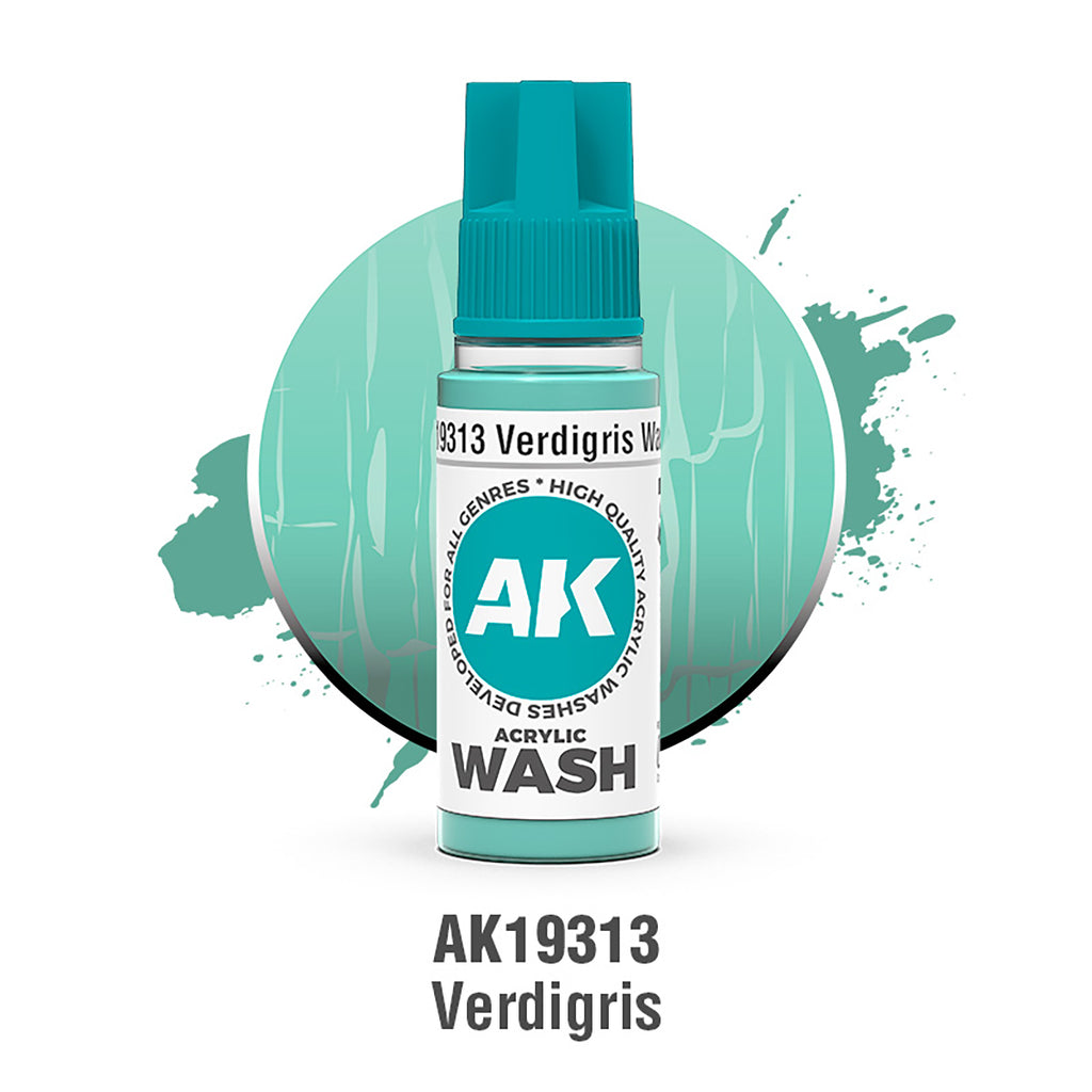 AK Interactive Acrylic Washes – Single Colours Range
