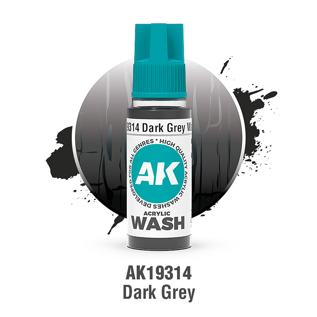 AK Interactive Acrylic Washes – Single Colours Range