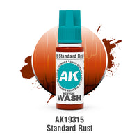 AK Interactive Acrylic Washes – Single Colours Range
