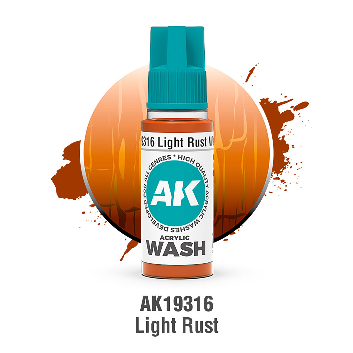 AK Interactive Acrylic Washes – Single Colours Range