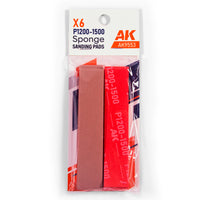 AK Interactive Sanding Sponges AK9550–AK9555
