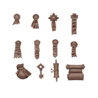 AK Interactive Basing Bits — 3D-Printed Resin Base Accessories
