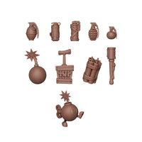 AK Interactive Basing Bits — 3D-Printed Resin Base Accessories
