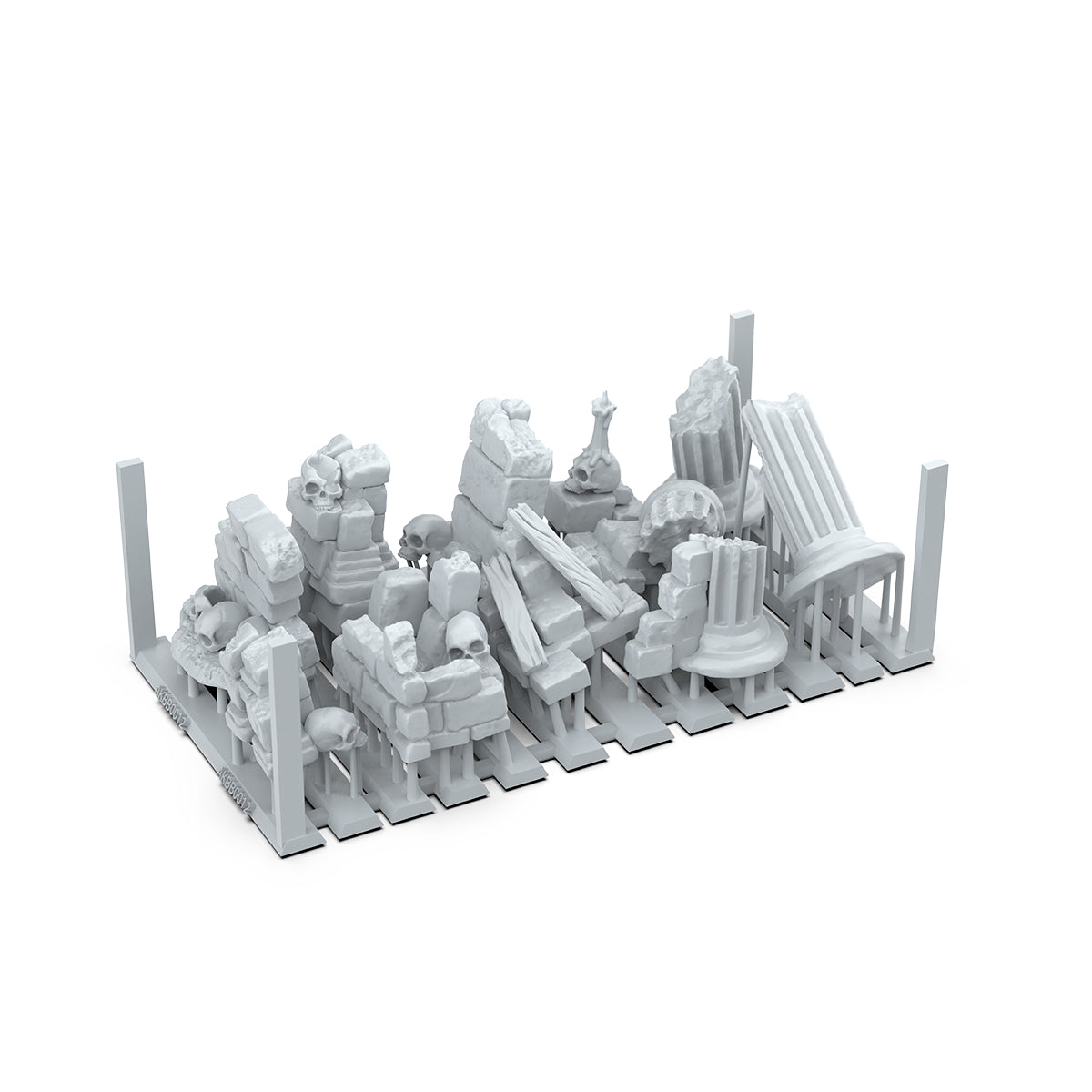 AK Interactive Basing Bits — 3D-Printed Resin Base Accessories