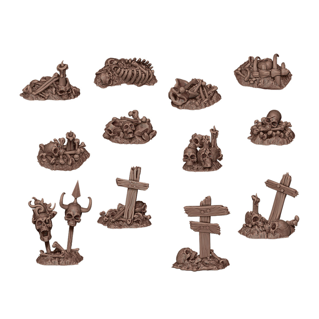 AK Interactive Basing Bits — 3D-Printed Resin Base Accessories