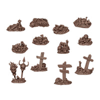 AK Interactive Basing Bits — 3D-Printed Resin Base Accessories
