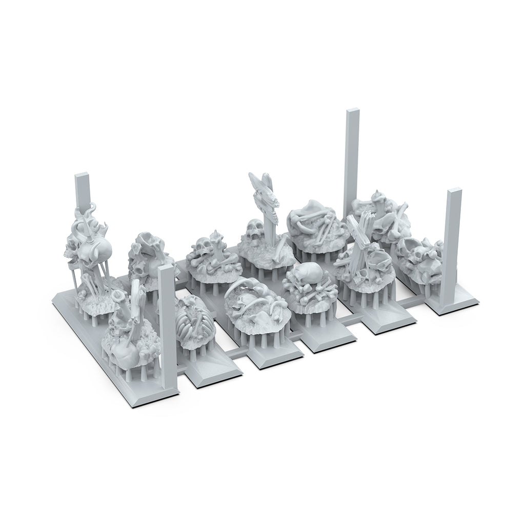 AK Interactive Basing Bits — 3D-Printed Resin Base Accessories